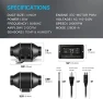 Thumbnail Smart Inline Duct Fan with Humidity Temperature Control — Smart Fan, iPower