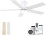 Thumbnail Smart Low Profile Ceiling Fan with Light — Smart Fan, Lorpies