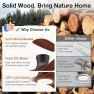 Thumbnail Smart Wood Flush Mount Ceiling Fan with Lights — Smart Fan, Hoenofly