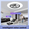 Thumbnail WiFi Low Profile Ceiling Fan with Light — Smart Fan, BAYSQUIRREL