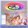 Thumbnail WiFi Low Profile Ceiling Fan with Light — Smart Fan, BAYSQUIRREL