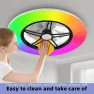 Thumbnail WiFi Low Profile Ceiling Fan with Light — Smart Fan, BAYSQUIRREL