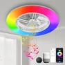 Thumbnail WiFi Low Profile Ceiling Fan with Light — Smart Fan, BAYSQUIRREL