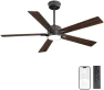 Thumbnail Smart Ceiling Fan with Lights and 3 Downrods — Smart Fan, WINGBO