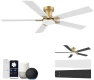 Thumbnail Smart Ceiling Fan with Lights — Smart Fan, Hoenofly