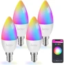 Thumbnail Smart LED Light Bulb, 5W E12 Candelabra Base — Smart Light Bulb, Avatar Controls