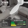 Thumbnail Wood Smart Ceiling Fan with Light and Remote — Smart Fan, cumilo