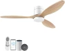 Thumbnail Wood Smart Ceiling Fan with Light and Remote — Smart Fan, cumilo