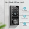 Thumbnail Security Video Smart Lock, 3-in-1 2K Camera, Doorbell & Fingerprint Keyless Entry Door Lock — Smart Lock, TCL