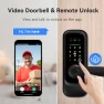 Thumbnail Smart Lock with Camera, 3D Face Recognition Palm Vein Fingerprint Keypad Access, Video Doorbell, WiFi Electronic Handle — Smart Lock, Jacchozhi