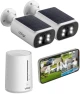 Thumbnail Solar Security Cameras Wireless Outdoor, 4MP, 64GB Local Storage, 2-Cam Kit — Security Camera, Obligz