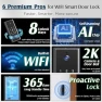Thumbnail WiFi Door Lock with Camera- Video Doorbell, Deadbolt Smart Lock with RFID Fingerprint Keypad Code, Electronic Digital... — Smart Lock, Dhiedas