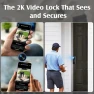 Thumbnail WiFi Door Lock with Camera- Video Doorbell, Deadbolt Smart Lock with RFID Fingerprint Keypad Code, Electronic Digital... — Smart Lock, Dhiedas