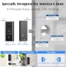 Thumbnail WiFi Door Lock with Camera- Video Doorbell, Deadbolt Smart Lock with RFID Fingerprint Keypad Code, Electronic Digital... — Smart Lock, Dhiedas