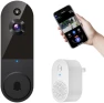 Thumbnail Wireless Video Doorbell Camera with Indoor Receiver — Video Doorbell, MeshSear