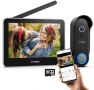 Thumbnail Wireless Video Doorbell with Camera and Monitor — Video Doorbell, TMEZON