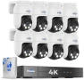 Thumbnail 4K PTZ Wired Security Camera System with 8 Cameras and DVR — Security Camera, Hiseeu