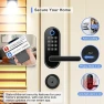 Thumbnail Bluetooth Fingerprint Smart Lock with Handle & Keypad — Smart Lock, samtechT