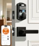 Thumbnail Built-in Wi-Fi Fingerprint Smart Lock with Lever Handle Set — Smart Lock, Veise
