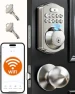Thumbnail Built-in WiFi Fingerprint Smart Lock with 2 Knobs — Smart Lock, Veise