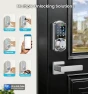 Thumbnail Fingerprint App Control Smart Lock with Heavy-Duty Zinc Alloy Handles — Smart Lock, Veise