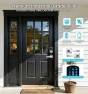 Thumbnail Fingerprint App Control Smart Lock with Heavy-Duty Zinc Alloy Handles — Smart Lock, Veise