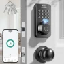Thumbnail Fingerprint Keypad Deadbolt with Knob Set — Smart Lock, Ulecoce
