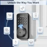 Thumbnail Fingerprint Keypad Deadbolt with Knob Set — Smart Lock, Ulecoce