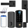 Thumbnail Keyless Entry Door Deadbolt with Handle Set — Smart Lock, BEBASIA
