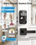 Thumbnail Keyless Entry Door Lock with 2 Lever Handles — Smart Lock, Zowill