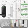 Thumbnail Keyless Entry Fingerprint Digital Smart Lock with Handle & Keypad — Smart Lock, Dermum