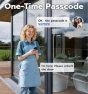 Thumbnail Mortise Sliding Glass Door Lock with Smart Fingerprint Code Keypad RFID Remote App — Smart Lock, Anweller