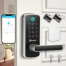 Thumbnail Smart Door Lock with WiFi Gateway, Keyless Entry Door Lock with Handle — Smart Lock, OLUMAT