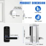 Thumbnail Smart Door Lock with WiFi Gateway, Keyless Entry Door Lock with Handle — Smart Lock, OLUMAT