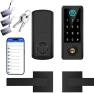 Thumbnail Smart Fingerprint Door Lock with Handle Set — Smart Lock, BEBASIA