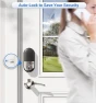 Thumbnail Smart Lock for Front Door, 2 Lever Handles, Fingerprint Keyless Entry, App Control Biometric Door Lock Set, Touchscreen... — Smart Lock, Veise