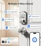 Thumbnail WiFi Smart Keyless Entry Door Lock with Handle — Smart Lock, TEEHO