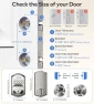 Thumbnail WiFi Smart Keyless Entry Door Lock with Handle — Smart Lock, TEEHO