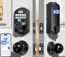 Thumbnail WiFi Smart Keyless Entry Door Lock with Handle — Smart Lock, TEEHO