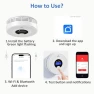 Thumbnail 3-Pack Smart Smoke & CO Detector Combo with App Notifications — Radon Detector, Soewolit