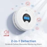 Thumbnail 3-Pack Smart Smoke & CO Detector Combo with App Notifications — Radon Detector, Soewolit