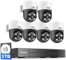 Thumbnail 4K PoE Security Camera System with 6 PTZ Cameras — Security Camera, Hiseeu