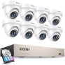Thumbnail 8CH Security Camera System with 1TB HDD, AI Detection, 80ft Night Vision — Security Camera, ZOSI