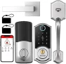 Thumbnail Keyless Entry Door Lock with Handle — Smart Lock, SMONET