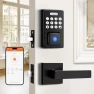 Thumbnail Keyless Entry Door Lock with Handle — Smart Lock, Probrico