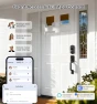 Thumbnail Smart Fingerprint Front Door Lock Set, App Control, 8-in-1 Keyless Entry Deadbolt with Lever Handle — Smart Lock, Veise
