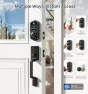 Thumbnail Smart Fingerprint Front Door Lock Set, App Control, 8-in-1 Keyless Entry Deadbolt with Lever Handle — Smart Lock, Veise