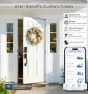 Thumbnail Smart Fingerprint Front Door Lock Set, App Control, 8-in-1 Keyless Entry Deadbolt with Lever Handle — Smart Lock, Veise