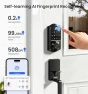 Thumbnail Smart Fingerprint Front Door Lock Set, App Control, 8-in-1 Keyless Entry Deadbolt with Lever Handle — Smart Lock, Veise