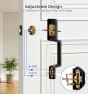 Thumbnail Smart Fingerprint Front Door Lock Set, App Control, 8-in-1 Keyless Entry Deadbolt with Lever Handle — Smart Lock, Veise